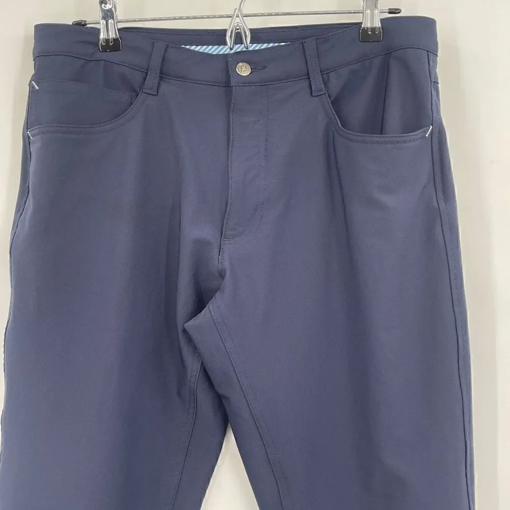 FootJoy Navy Blue Athletic Fit Stretch Performance Golf Pants Size W32/L32
